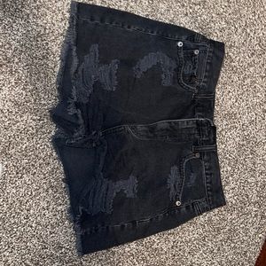 Black AE Denim Shorts